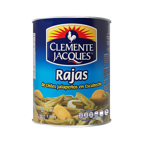 JALAPEÑO EN LASCA C/VEG. LATA 2.8 Kg 293654