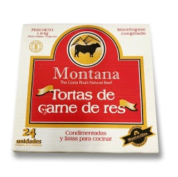 [CDR0037] TORTA DE RES MONTANA CAJITA 24 UNDS B22508 MONTECILLOS